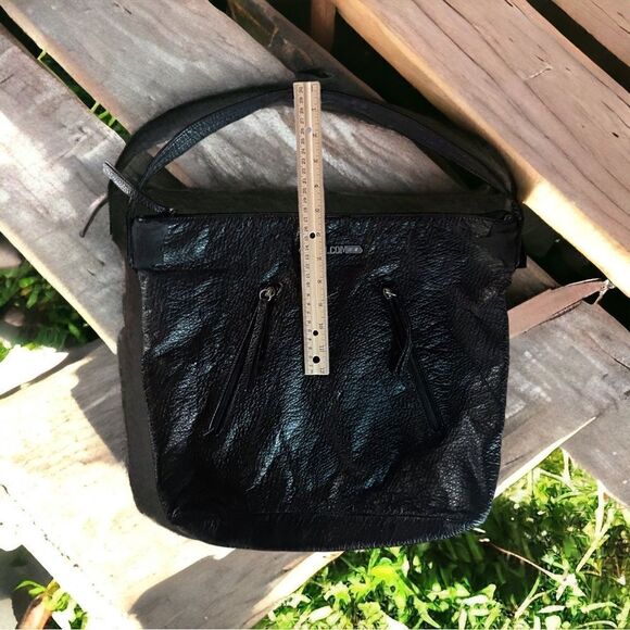 15% 3+ items l Volcom Bags l Black Leather l Purse, Bag l Single Handle l VGUC - Picture 6 of 13